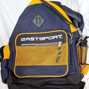 Eastsport Navy and Yellow Men's Backpack